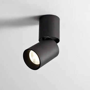 

LED spotlights Surface mounted embedded ceiling light living room simple Nordic Adjust left and right 9W 15W CREE COB downlight