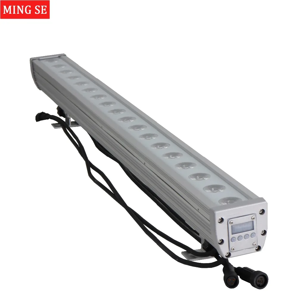 18x12 Вт RGBW 4in1 IP65 Водонепроницаемый 3in1 светодио дный бар стены мыть света DMX512 мыть стены светодио дный напольный DJ Бар Показать свет этапа