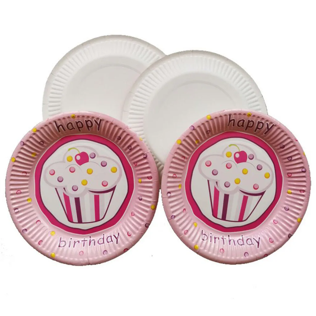 

Paper Pallet birthday Party Festival Party Cake Tray Barbecue Plate 30PCS 7 inch 30Pcs Paper Pallet Happy Birthday Paper