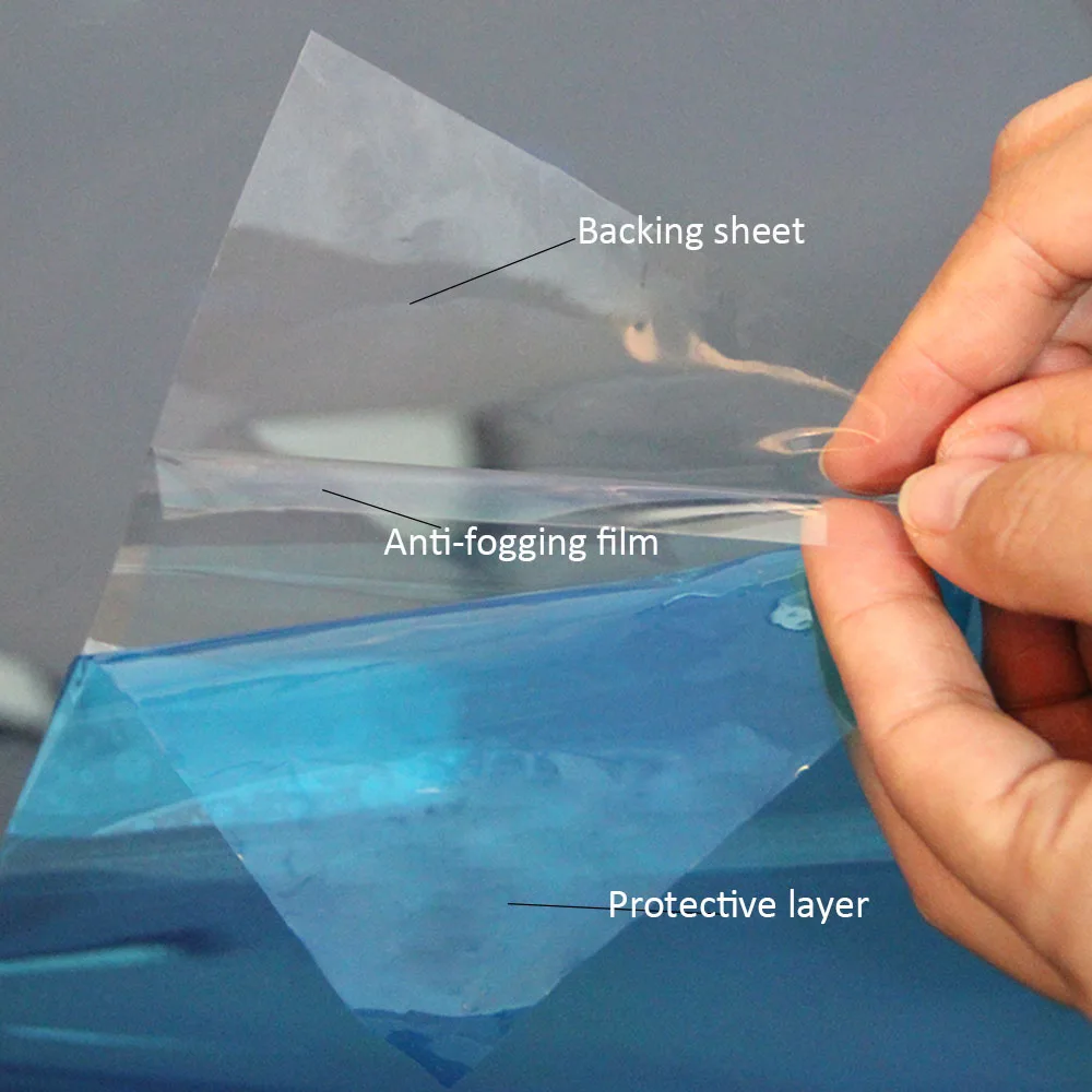 Противотуманная оконная пленка домашняя зеркальная защитная пленка синяя Защитная мягкая пленка для ванной комнаты зеркальная пленка с размером 0,5x1,5 м/2" x 59"