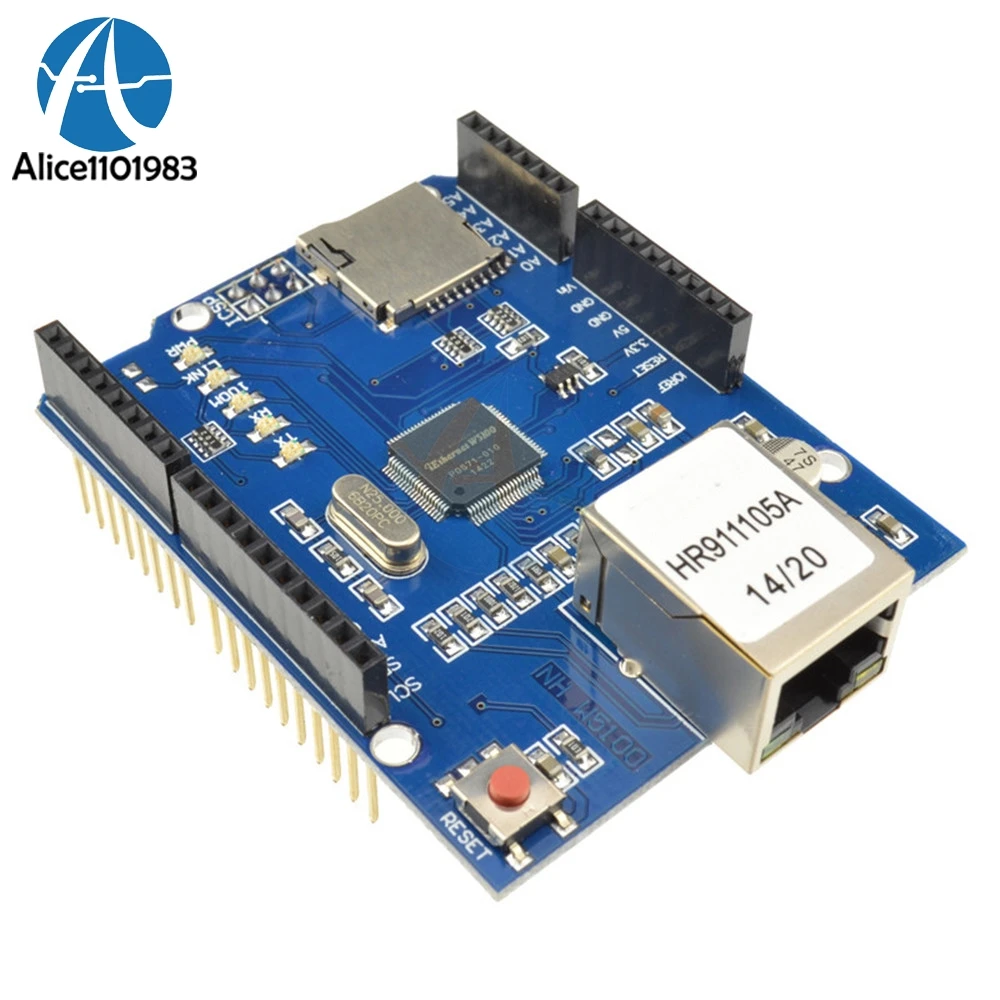 Плата расширения сети Ethernet W5100 R3 модуль для Arduino UNO Mega2560 Mega1280 Online Micro SD Duemilanove 168