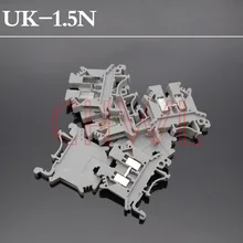 25 шт./лот uk-1.5n din-рейку uneiversal Клеммные колодки винт Тип