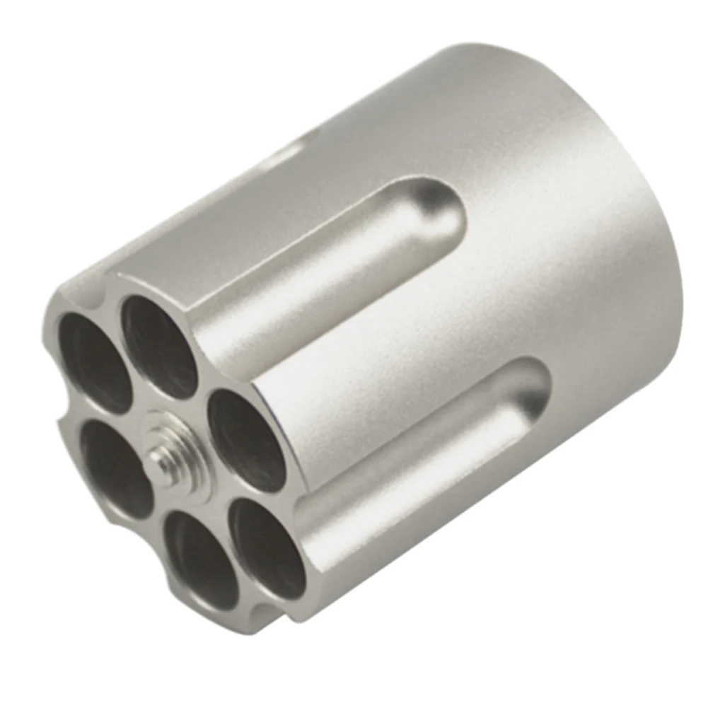 

Aluminum Cylinder Shape Paper Weight Gift Container Pencils Students Office Accessory Pen Holder Makeup Brush School Storage Box