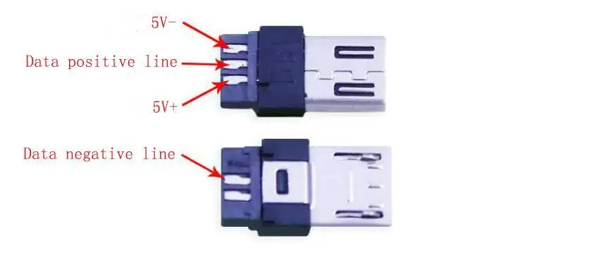 10 шт./компл. 4 в 1 DIY Micro USB коннектор тип сварки Мужской 5-контактный разъем w/Пластик крышка 5 шт. черных+ 5 шт. белый