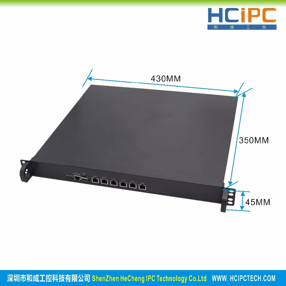 Hcipc B205-3 HCL-SB75-6LC, 4G+ 64G+ I3, LGA1155 B75 82574L 6LAN 1U брандмауэр Barebone, 6LAN 1U маршрутизатор, 6LAN материнская плата