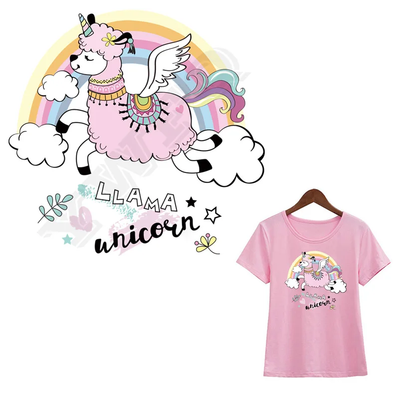 

Unicorn DIY Patches Washable Heat Transfer Patches For Clothes Iron-on Patch Badges Glue-on T-shirt Dresses Clothing Stickers