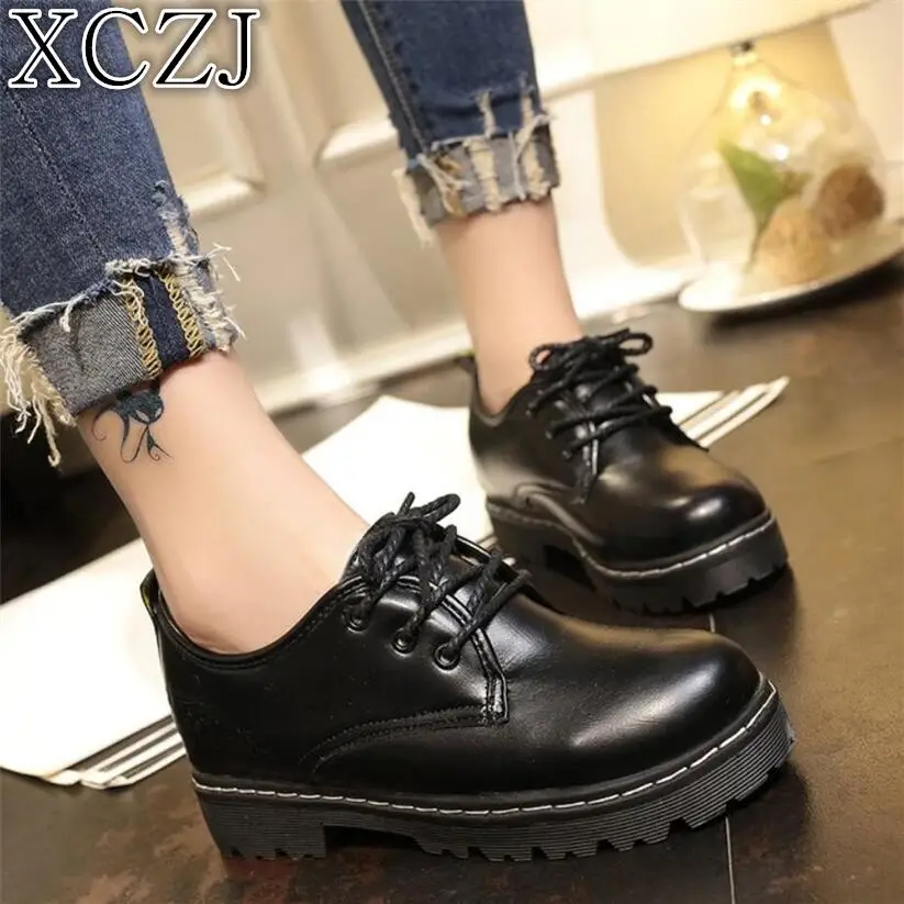 

XCZJ 2019 Women Boots Fashion Ladies Winter Plush Warm Womens Waterproof Lace Up Platform Snow Mid-calf Botas De Mujer Tenis
