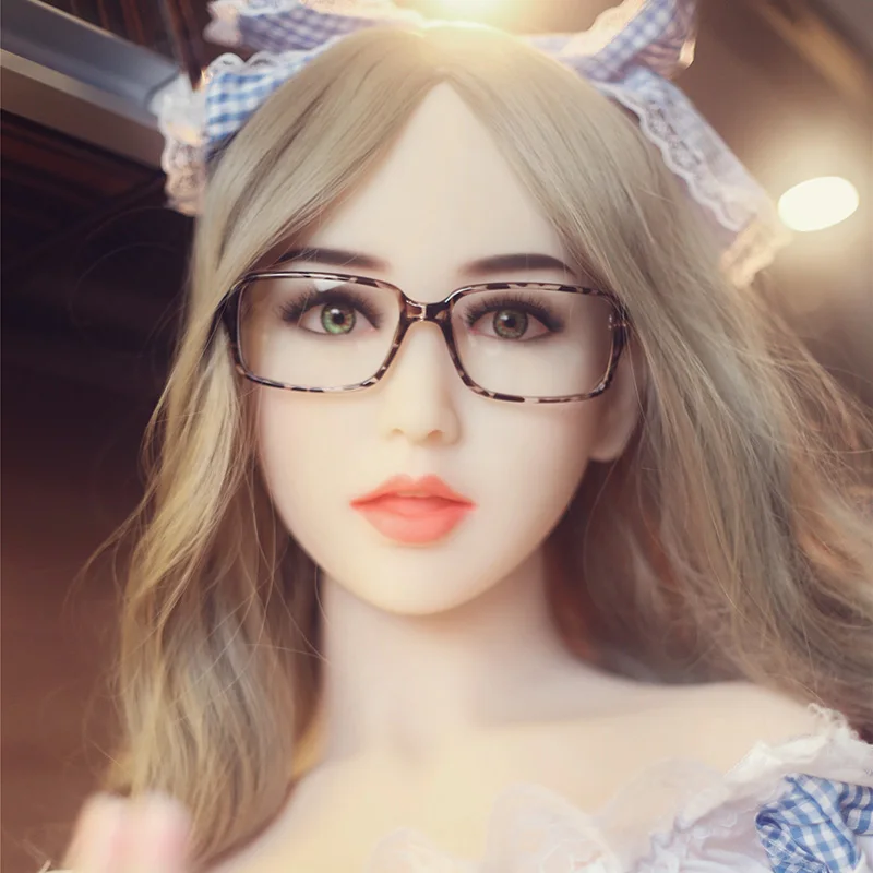 Wmdoll 156cm Top Realistic Silicone Sex Doll Head Asian Face Real Wig