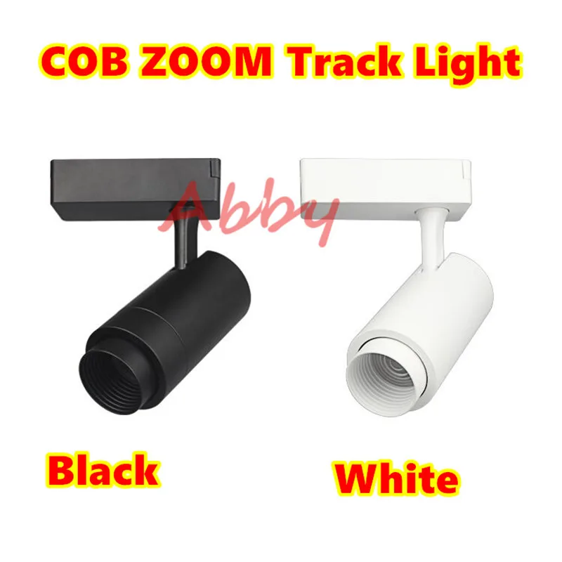 Высококачественный светодиодный Трековый светильник 15 Вт/25 Вт/35 Вт CREE COB ZOOM