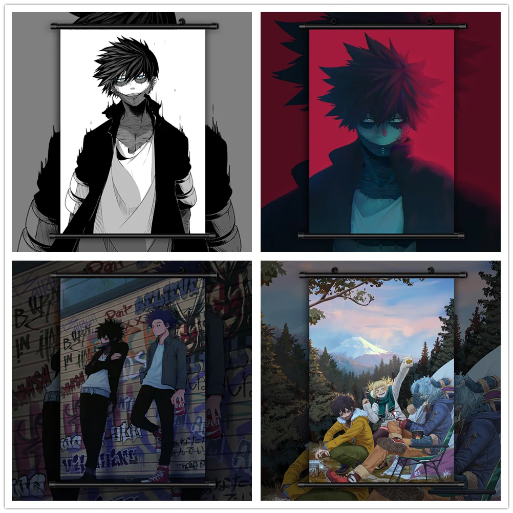 Boku no Hero Академия Dabi Аниме Манга настенный плакат свиток|Рисование и каллиграфия| |