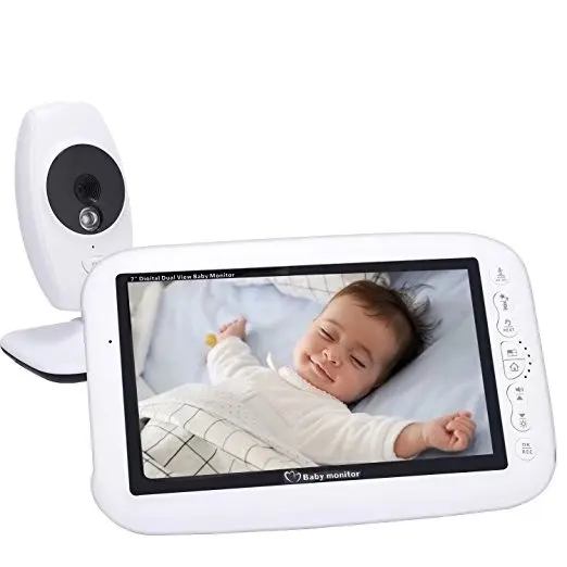 7 Inch Portable font b Wireless b font Intercom Baby Monitor