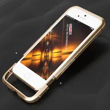 Улучшенный Мобильный Телефон Чехол Для iphone 5 5S SE Рамка бесплатно Закаленное Стекло Пленка + Ультра Тонкий Металлический Алюминий Бампер + Задняя Крышка