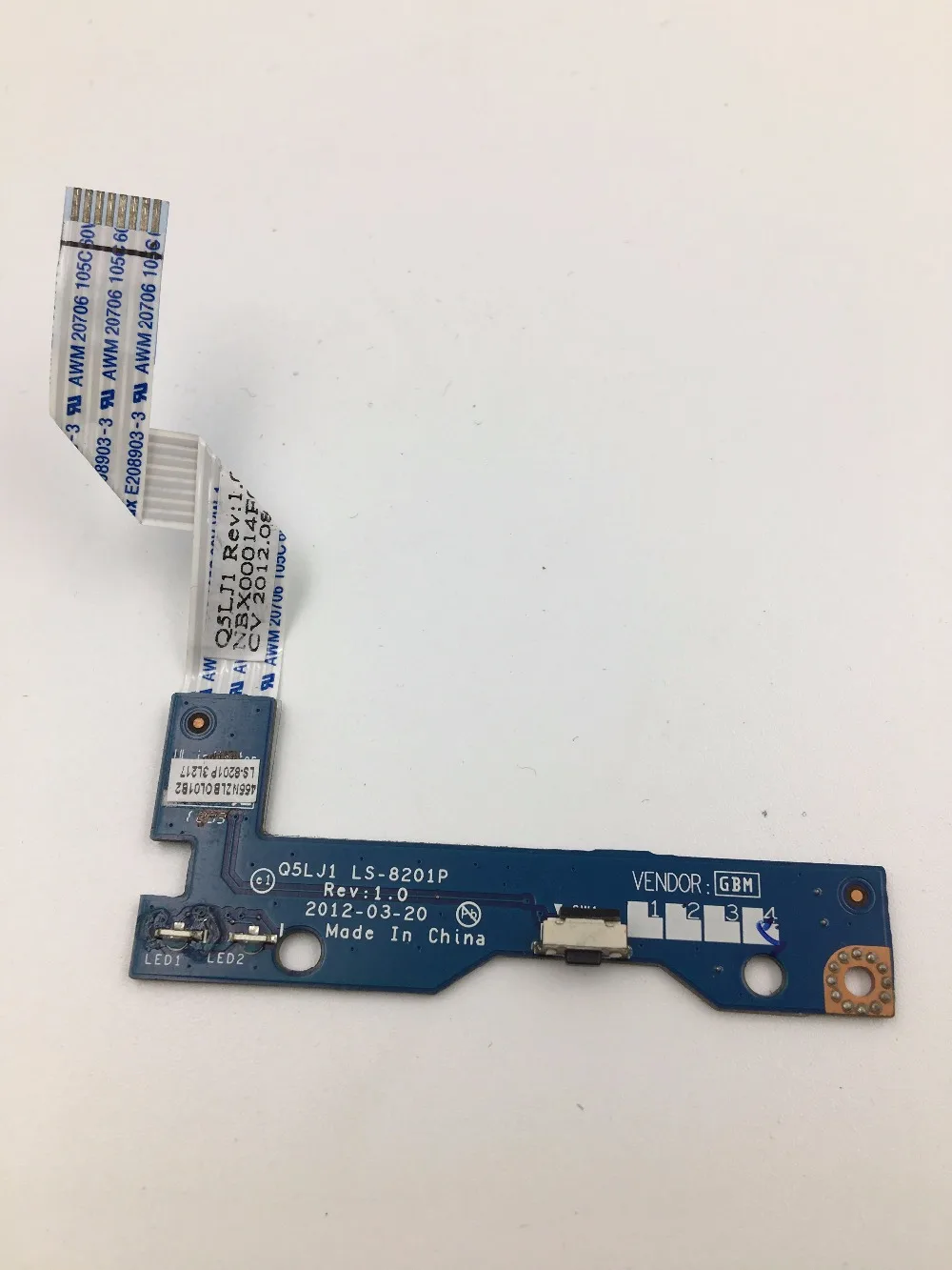 

original for ACER Aspire M5 M5-581T power button board switch board with cable LS-8201P