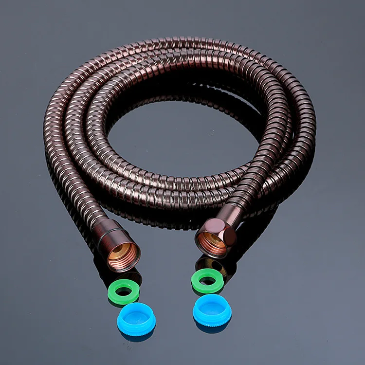 High quality Prevent leakage brown color stainless steel Shower hose 1.