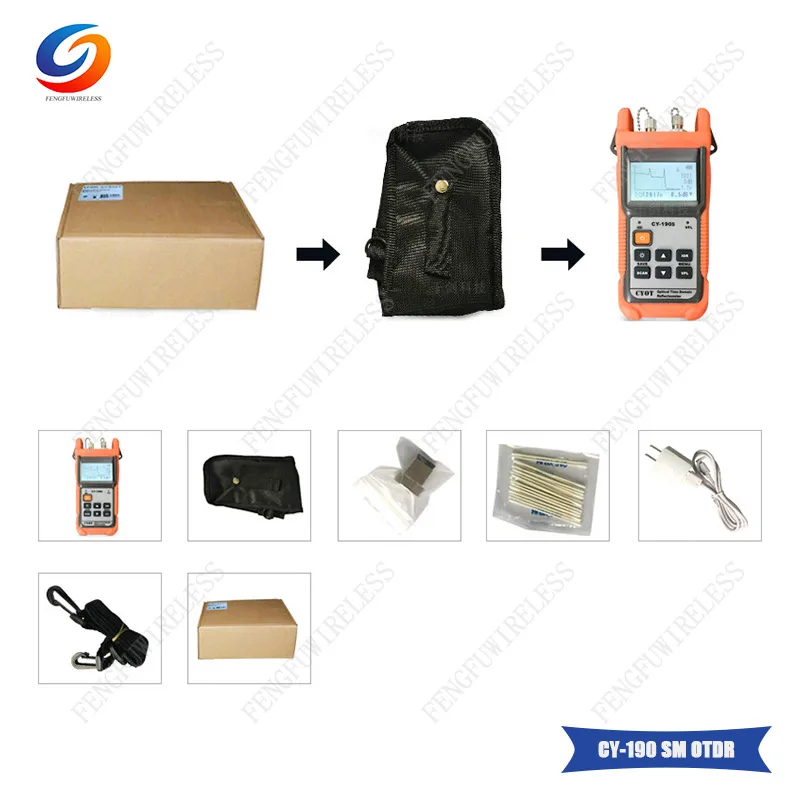Лучшая цена оптоволоконный Ranger MINI OTDR CY190S CY 190S ручной 60км тестер обнаружения