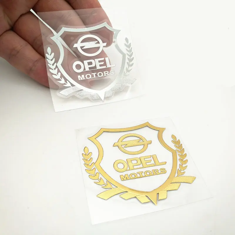 

FDIK 6cm*5.3cm metal nickel car sticker and decals Reflective emblem Door Window Body Auto Decor DIY For Opel Insignia Astra