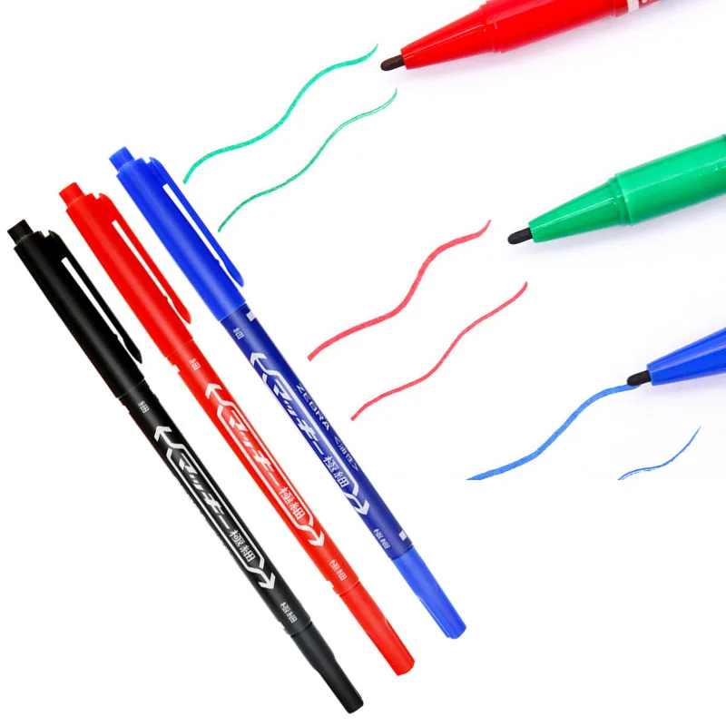 

Marker Pens Skin Markers Fine Point Large Capacity Ink 0.5mm & 1mm Scribe Tool Good Waterproof Ink Office School Supplies