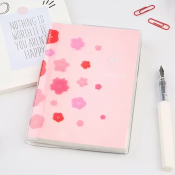 

cherry Cat PVC Transparent Cover For Plannner Spiral Notebook A6 Protective Cover DIY Accessories Stationary