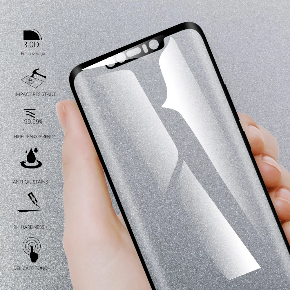 NYFundas 9H Защитное стекло для экрана Huawei Mate20 Lite Pro 3D полное покрытие закаленное