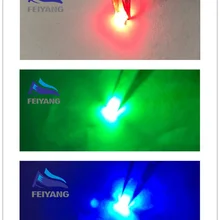 500 шт./лот SMD 0402 RGB Полноцветный 0404 красный/зеленый/синий общий анодный светодиод 1,0*1,0 мм светодиодный Диод