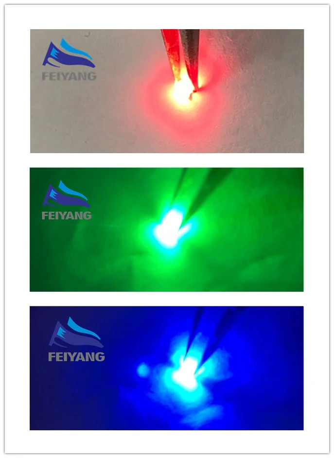 

500PC/Lot SMD 0402 RGB Full Color 0404 Red/Green/Blue Common Anode Led Free Shipping 1.0*1.0 mm LED Diode