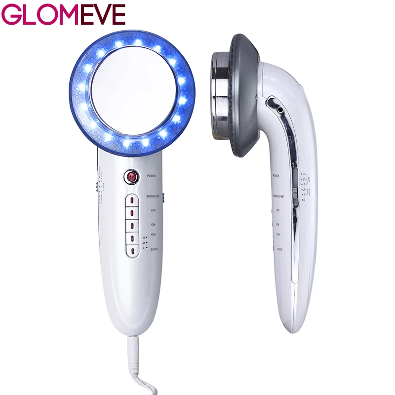 6IN1 1MHz Ultrasonic Massager Galvanic Photon Face Cleaning Facial EMS