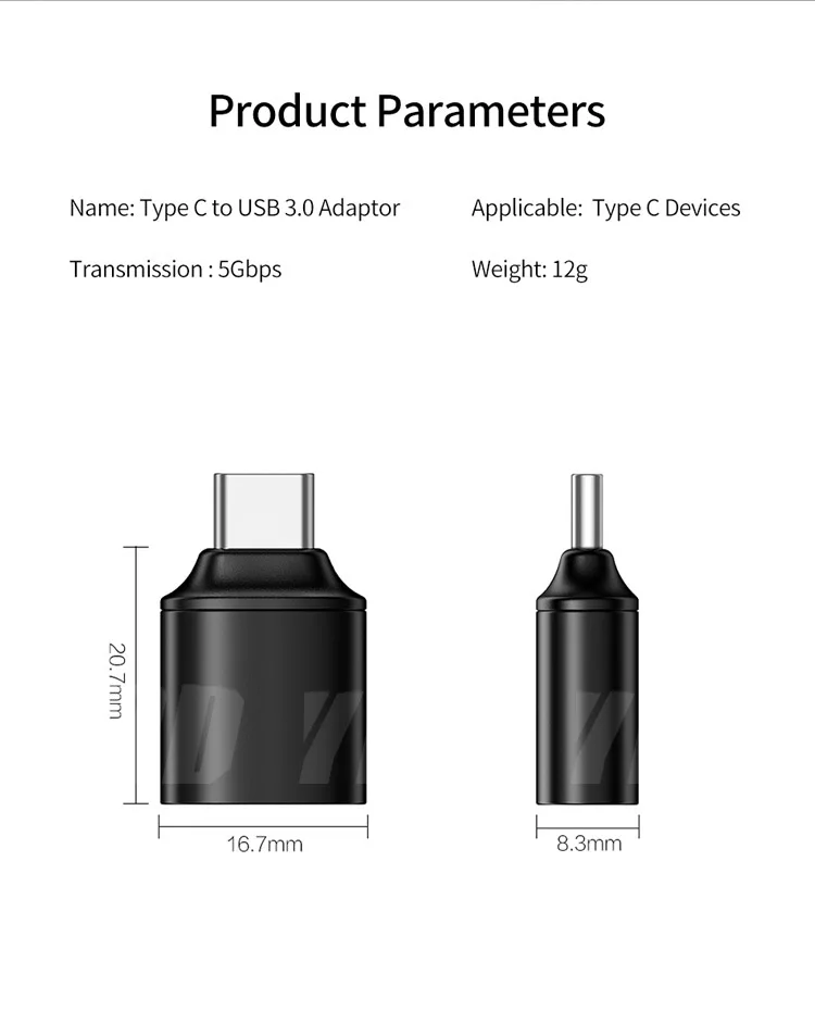 YBD OTG type-C/USB OTG адаптер usb type C для Xiaomi huawei samsung S9 type c usb-адаптер Tipo C type-c для USB 3,0 OTG адаптер