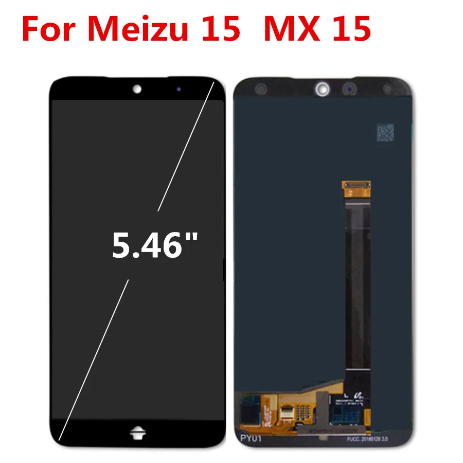 ЖК дисплей joliwow для Meizu 15 MX MX15 M881Q C 5 46 дюйма Snapdragon 660 Super AMOLED сенсорная панель