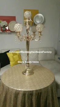 

about 20 days sent out order )beautiful crystal bead candelabra for wedding centerpiece decoration