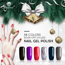 Saviland 58 Цвета 15 мл чистый Цвета Краски ing гель лак для ногтей красочные УФ светодиодный светильник для гель Лаки Краски гель лак для ногтей Дизайн