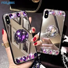 Роскошный 3D чехол для телефона с фиолетовыми бриллиантами Iphone 11