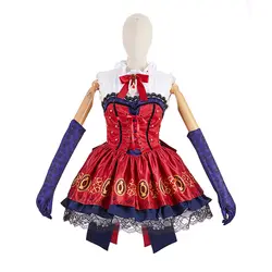 Аниме IDOLM @ STER Золушки для девочек косплей Хэллоуин мультфильм женский Лолита комплект с платьем карнавальный костюм