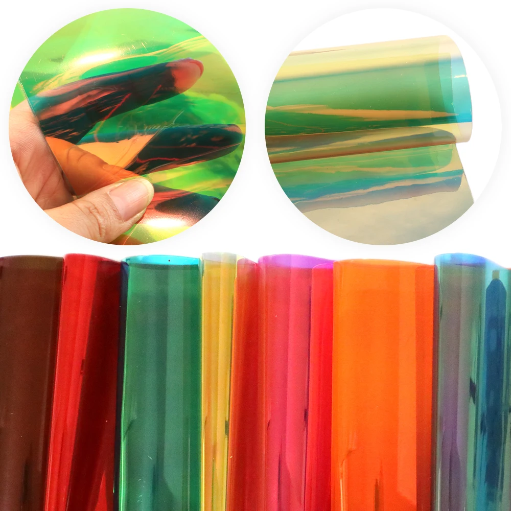 

New 7pcs/set 20*34cm Reflect Light Mirror Laser Synthetic Leather Patchwork For Hair Bow Handbags DIY Accessories,1Yc6491
