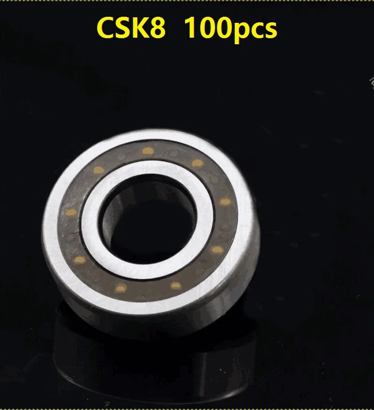 

100pcs/lot CSK8 8mm One Way Clutch Bearing Without keyway 8x22x9 mm High Quality Clutch Backstop Bearing 8*22*9
