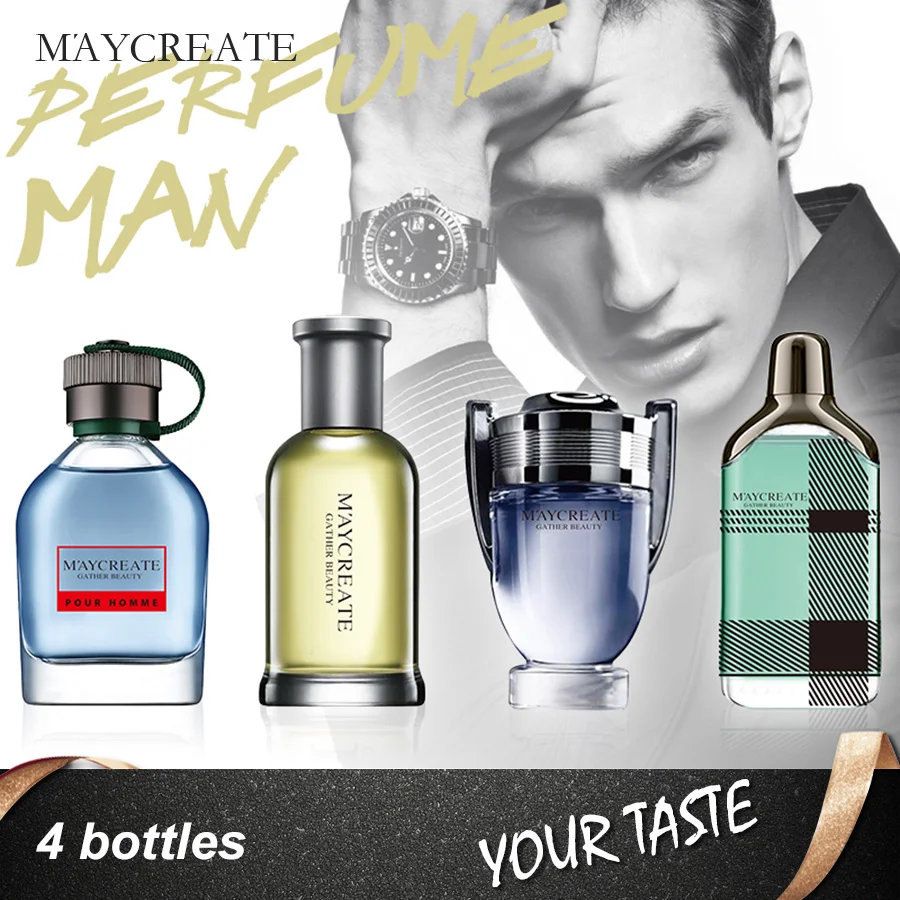 MayCreate 4 шт. парфюмированные мужские долговечные распылительные бутылки