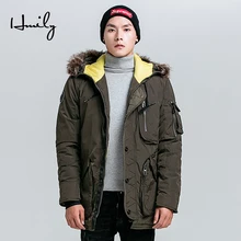 HMILY Толстая стеганая Gental мужская зимняя куртка для мужчин зимние пальто размера плюс фабрика 1 шт. дропшиппинг теплые куртки