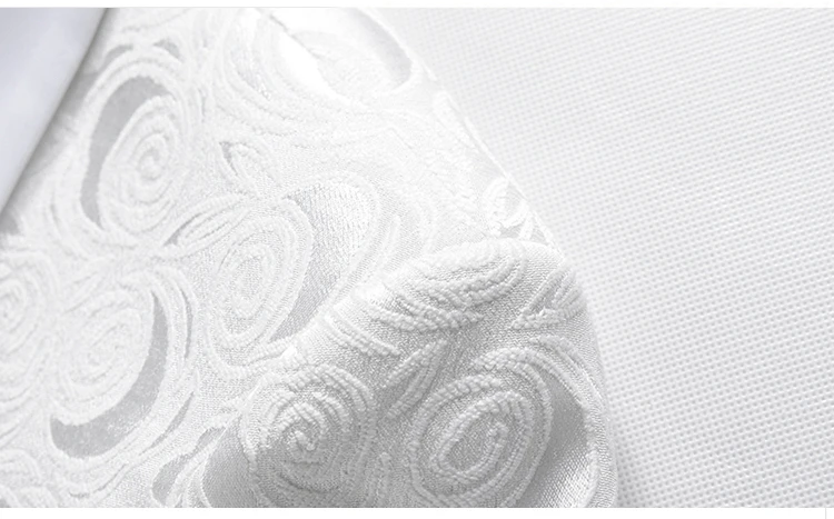 2024 Italian Mens Suits White Floral One Button Wedding Party Suits Groom Tuxedos Groomsmen 2 Piece Suit Costume Mariage Homme