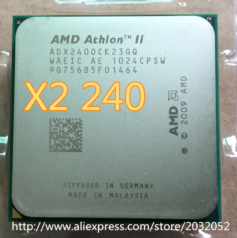 AMD Athlon II X2 240 Процессор процессор(2,8 ГГц/2 м/2000 ГГц) Socket am3 am2+ 938 pin(работает