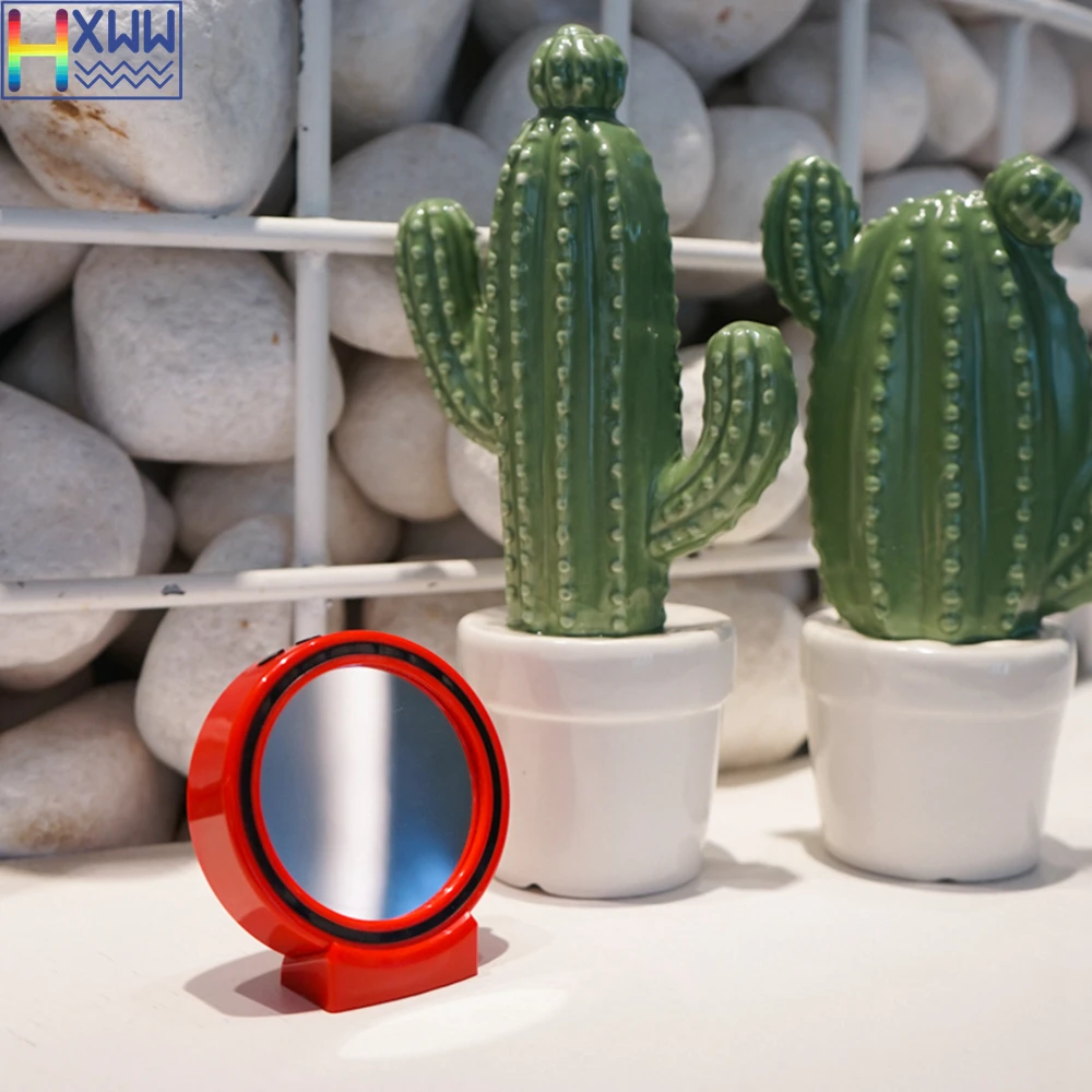 

HXWW Alarm Clock mirror Mini portable smart Bluetooth wireless Speaker
