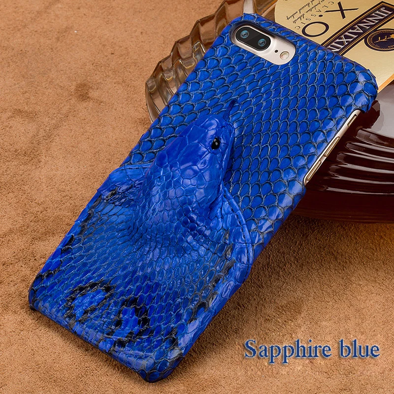 Pele de Cobra Case de Telefone para o Iphone Estojo de Couro Wangcangli Marca Genuína Plus Telefone Capa Protetora Case 7 11 Telefonia e Comunicação