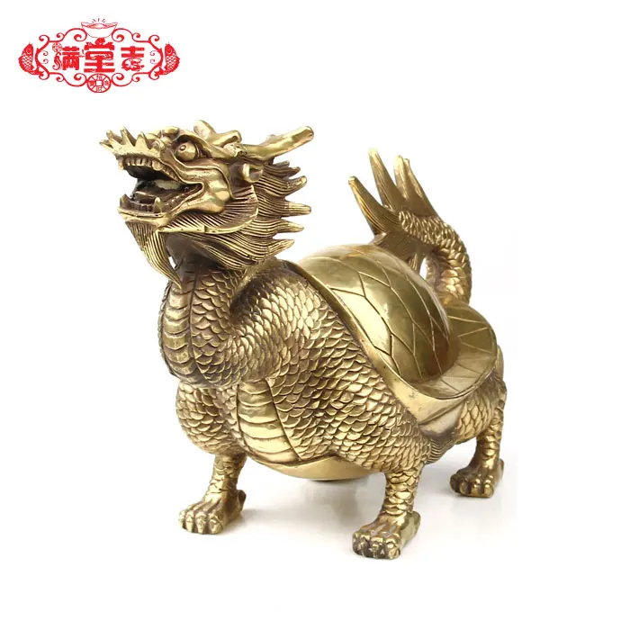 

Wholesale Old antique rare crafts Pure copper dragon turtle lilliputian feng shui home decoration Brass CHINESE crafts