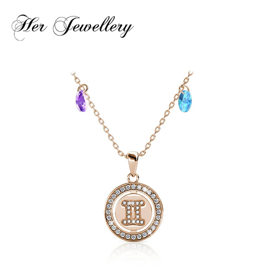 

Her Jewellery 2018 design new pendant necklace Round link chain for women jewelry Made with crystals from Swarovski HP0157