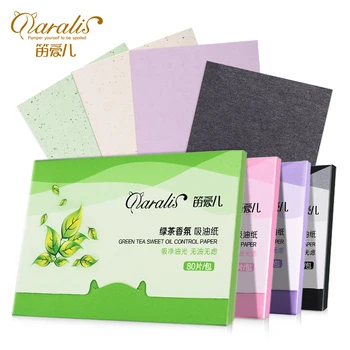 

80pcs Protable Facial Mask Absorbent Paper Oil Control Wipes Lavender Absorbing Sheet Matcha Oily Face Blotting Matting Tissue