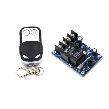 

DC12V 24V 36V 48V 1CH RF Wireless Remote Light Lamp Switch 30A Relay Receiver & 2 Buttons Transmitter for Wide Voltage DC12V-48V