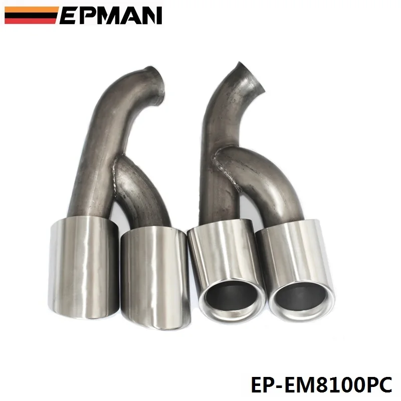 

2pcs/set Modified Car Vehicle Exhaust Tail Muffler Tip Stainless Steel Pipe For Porsche 15 Cayenne EP-EM8100PC