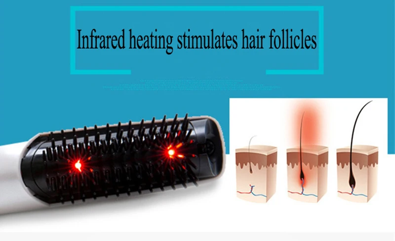 Щетка для волос электрическая инфракрасная лазерная головка Массажная Расческа бабочка против перхоти способствует росту инструменты для ухода за волосами