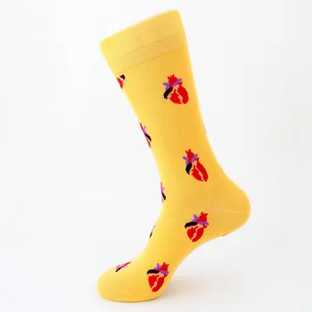 

Creative Art Harajuku Cotton Sweat Cartoon Printing Tide Socks Men 2 Color Personality Funny Socks Hip Hop Calcetines Hombre Sox