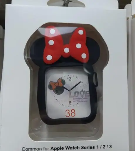 Новые 20 моделей часы с рисунком Minnie на циферблате Ремешки для наручных часов мягкий чехол для iWatch серии 1234 чехол для Apple Watch 38 44 40 42 мм милый Микки Маус - Цвет ремешка: 9