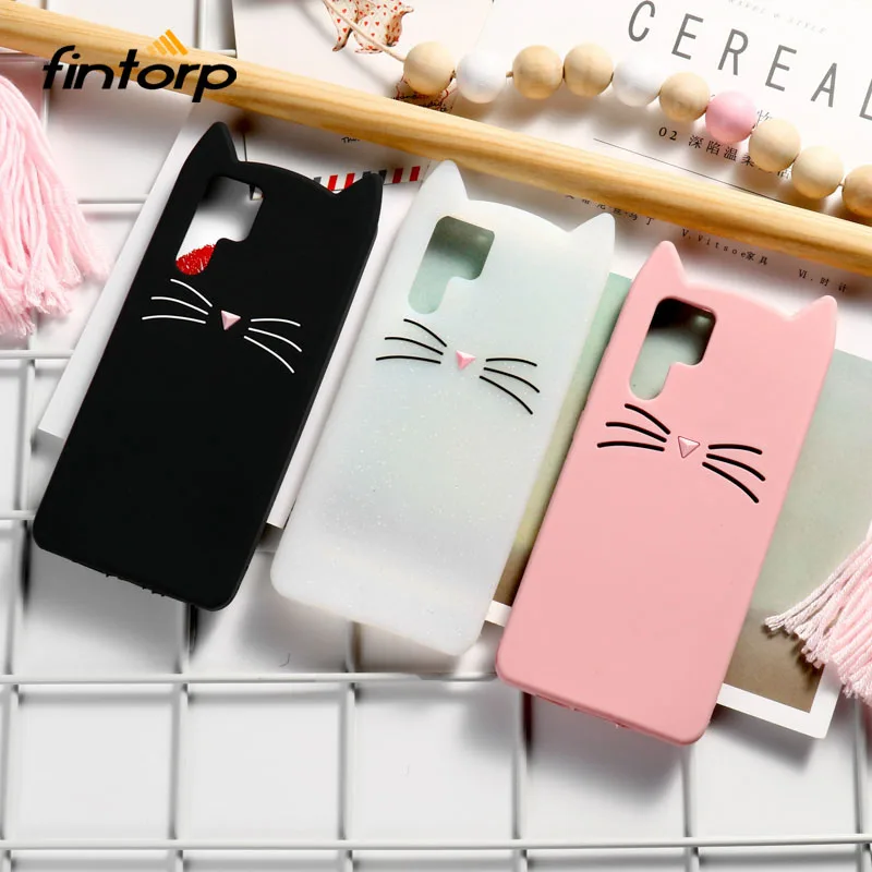 

Cat Case For Huawei P30 P20 Pro P10 Lite P Smart Cases Soft Silicone Cover For Huawei Honor 8X 9 10 Lite 7C Y7 Y9 2019 Y6 2018
