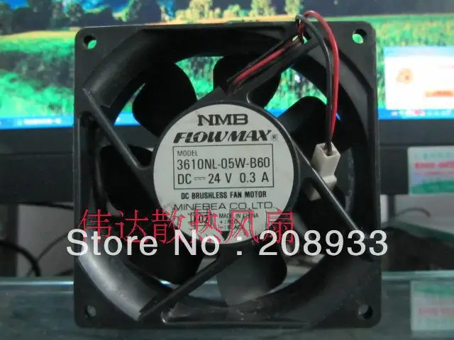 

For Genuine original NMB 3610nl-05w-b60 DC 24V 0.3A
